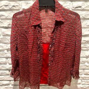 Vintage Max Studio Blouse & Camisole Set Sz M